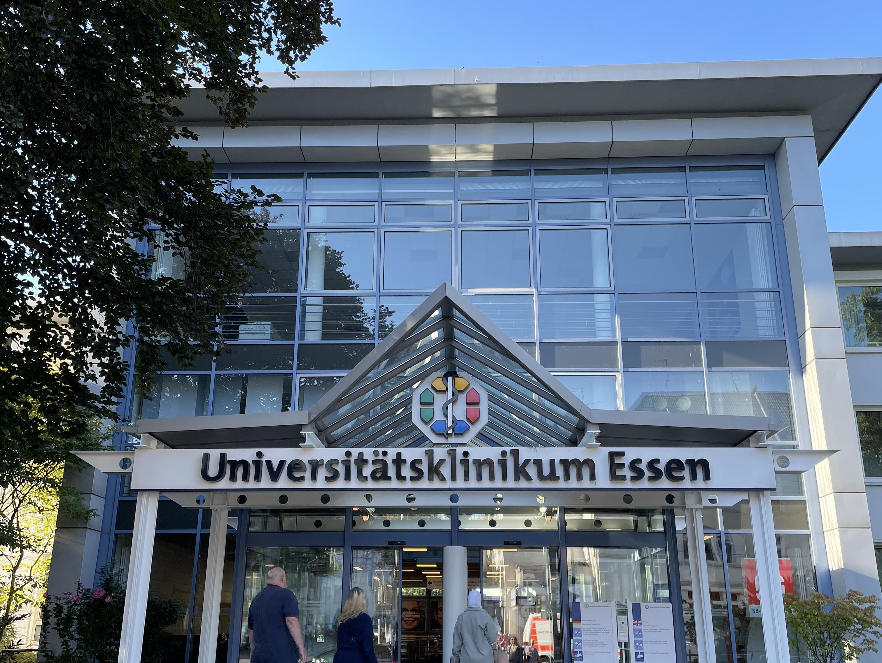 Eingang des Universitätsklinikum Essen